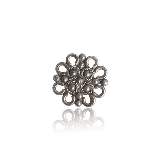 Oxidized Silver Stud Nosepin